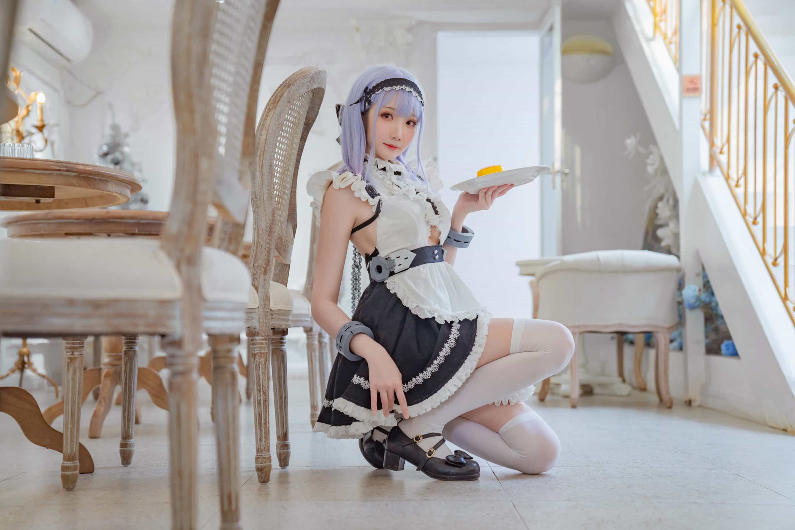 26P瓜希酱 紫色 白丝 黛朵cosplay二次元NO.002_次元岛