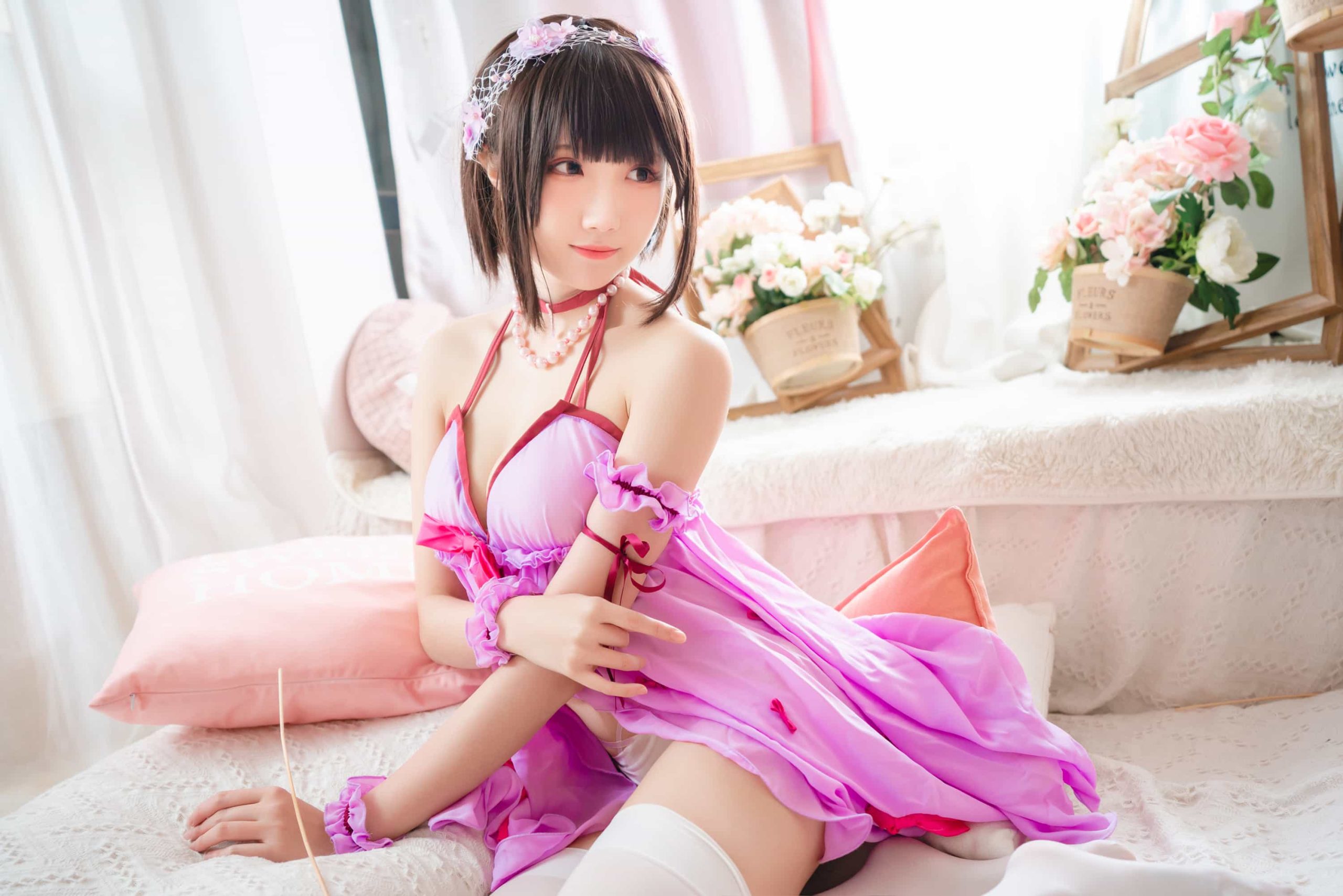 14P瓜希酱 加藤惠 睡衣 性感美女图片NO.014_次元岛
