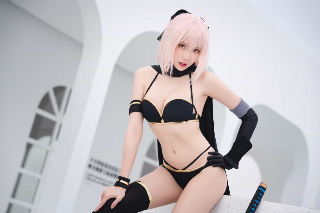图片[1]_24P瓜希酱 总司水着 武士刀 cosplay二次元NO.006_次元岛