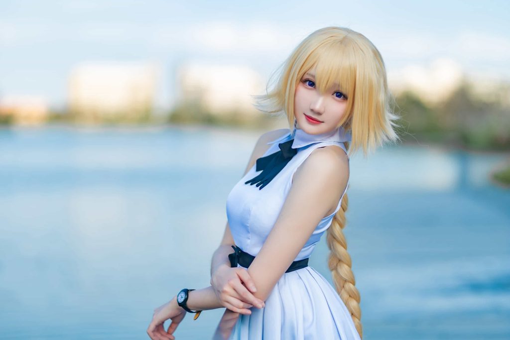 图片[2]_20P瓜希酱 贞德三周年白裙德 cosplay图片NO.021_次元岛