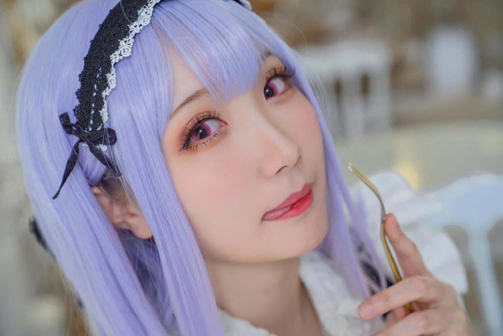 图片[2]_26P瓜希酱 紫色 白丝 黛朵cosplay二次元NO.002_次元岛