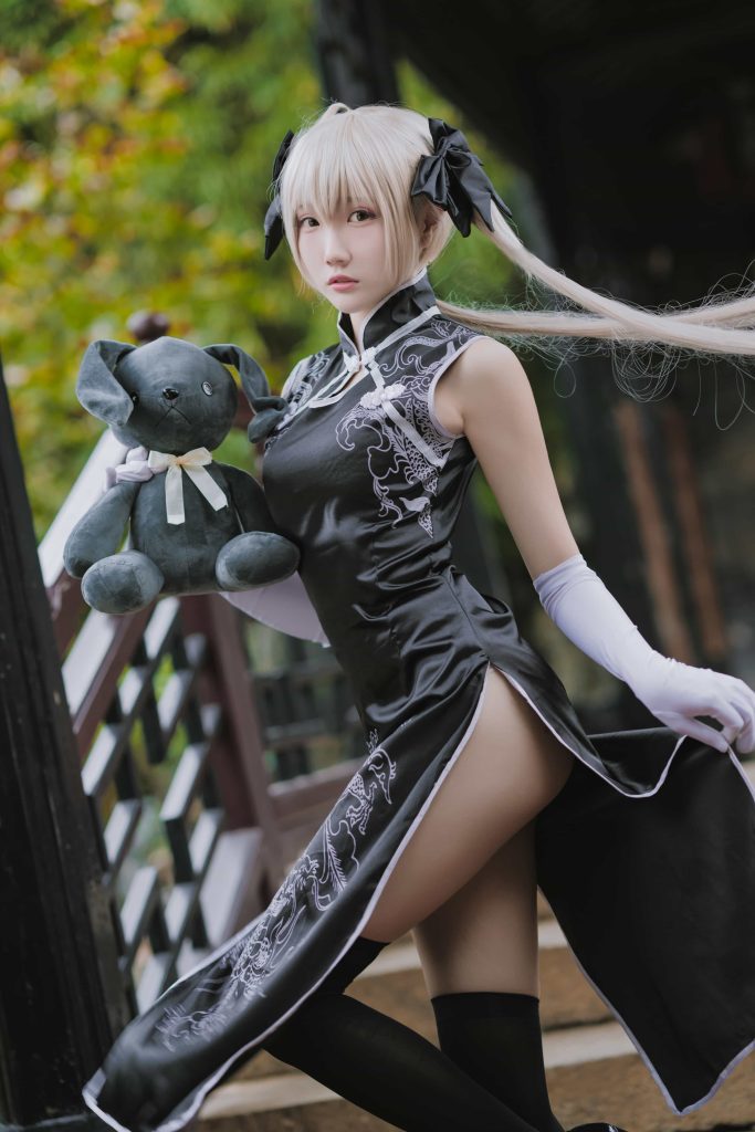 图片[3]_14P瓜希酱 穹妹 黑旗袍 cosplay图片NO.017_次元岛