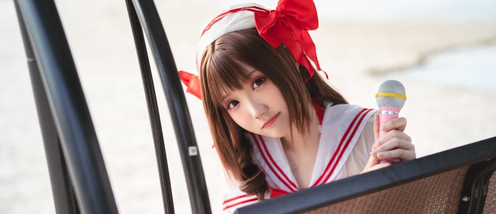 图片[2]_30P瓜希酱 岛村卯月 泳衣 沙滩 白丝 cosplay图片NO.010_次元岛