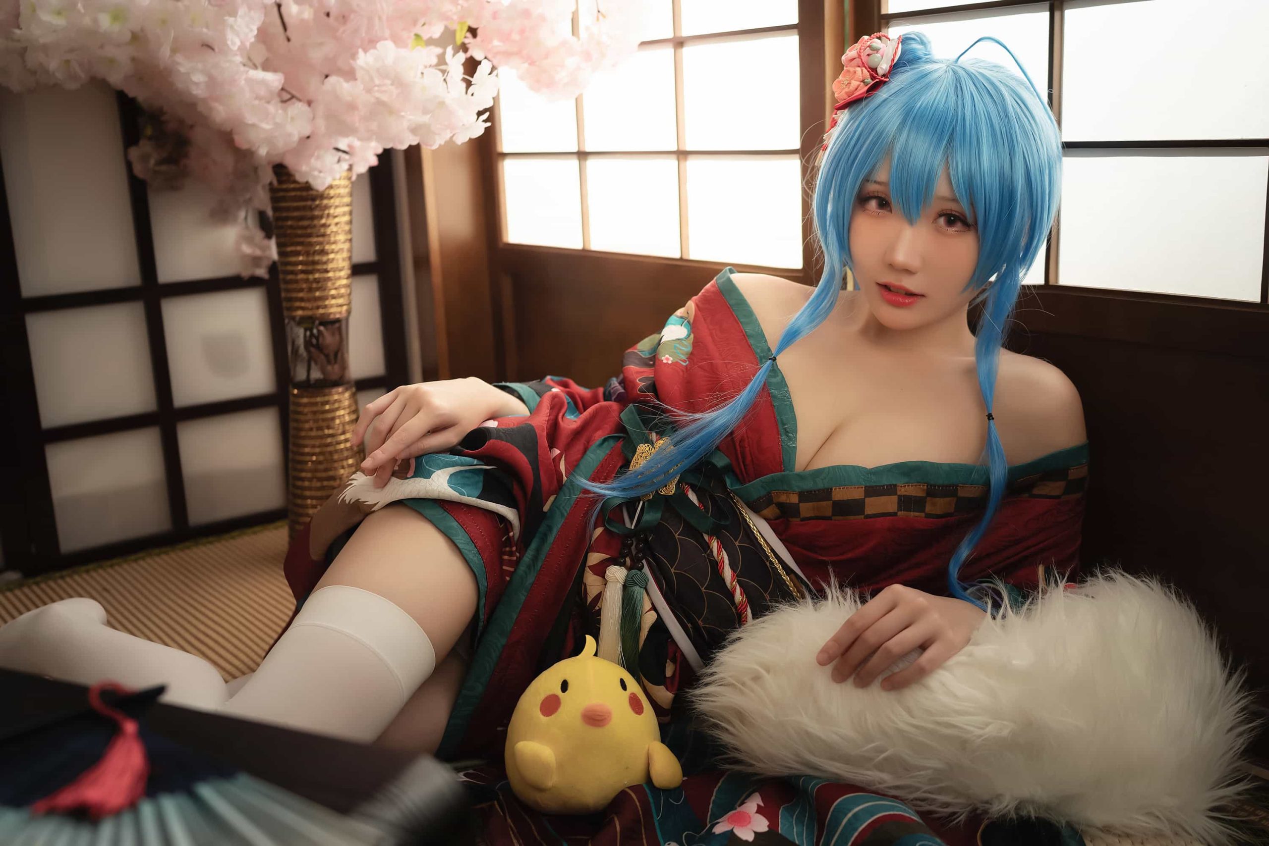 14P瓜希酱 圣路易斯 月下之饮 白丝 日系NO.018_次元岛
