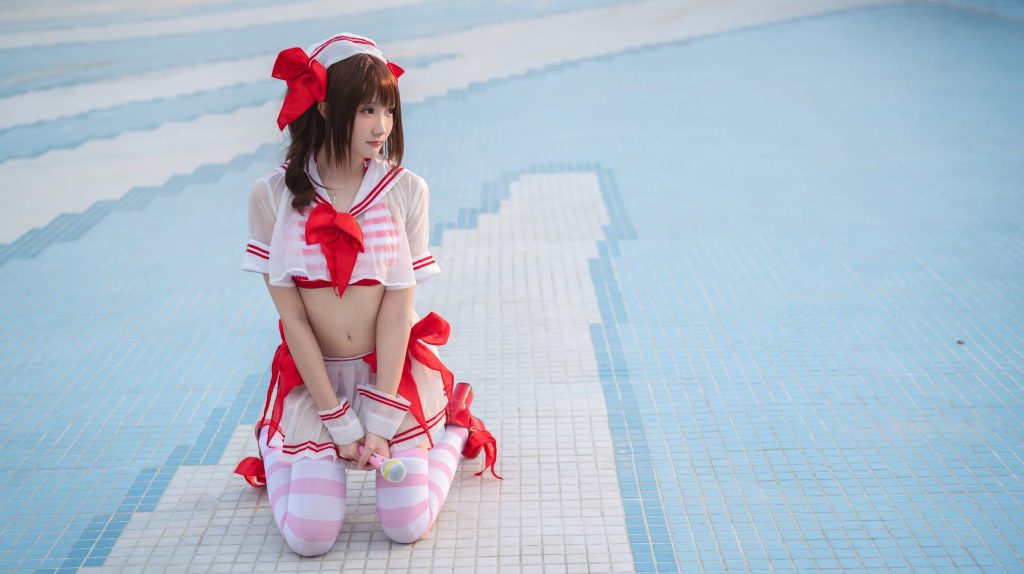 图片[4]_30P瓜希酱 岛村卯月 泳衣 沙滩 白丝 cosplay图片NO.010_次元岛