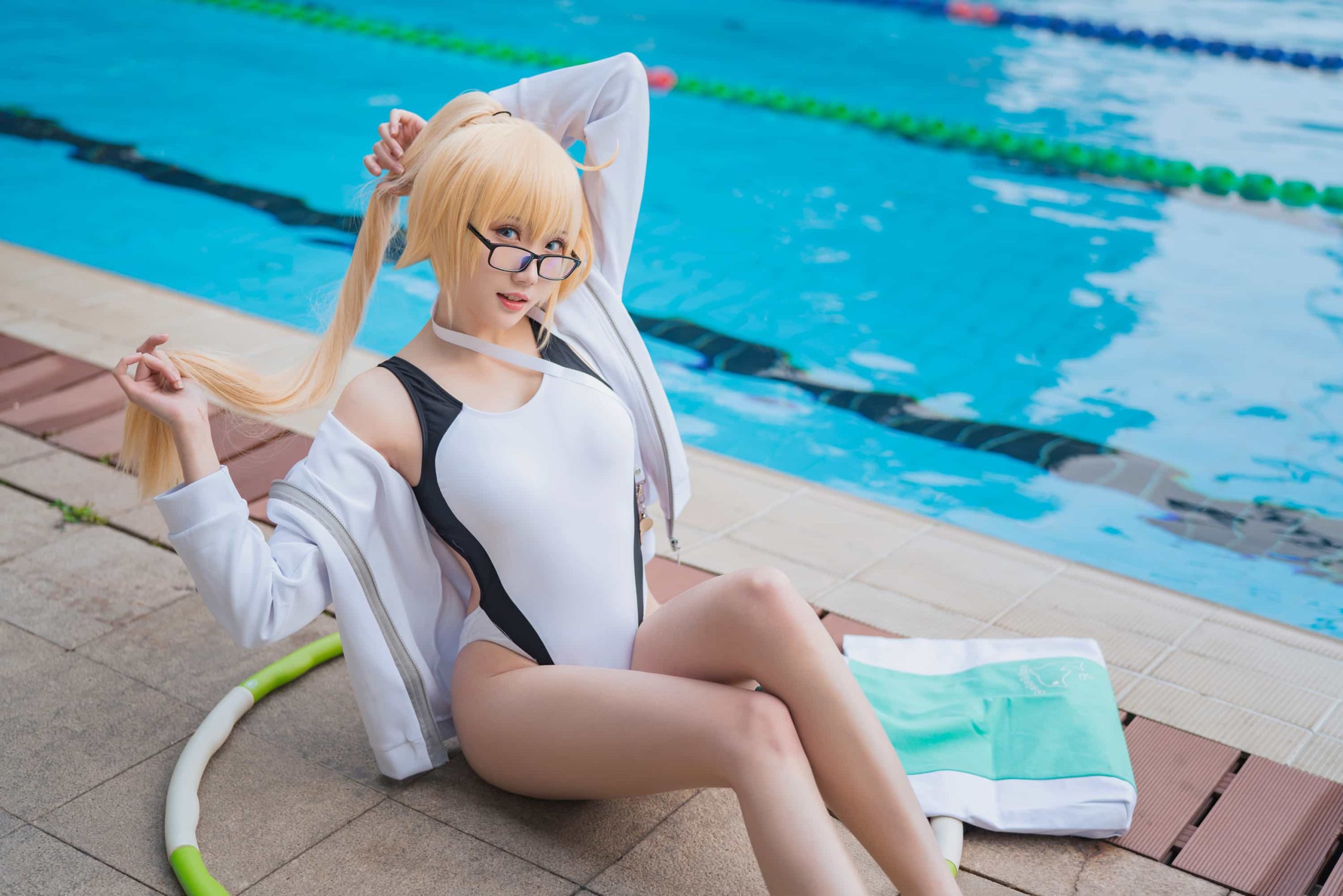 21P瓜希酱 企鹅贞 泳池 呼啦圈 cosplay福利NO.005_次元岛