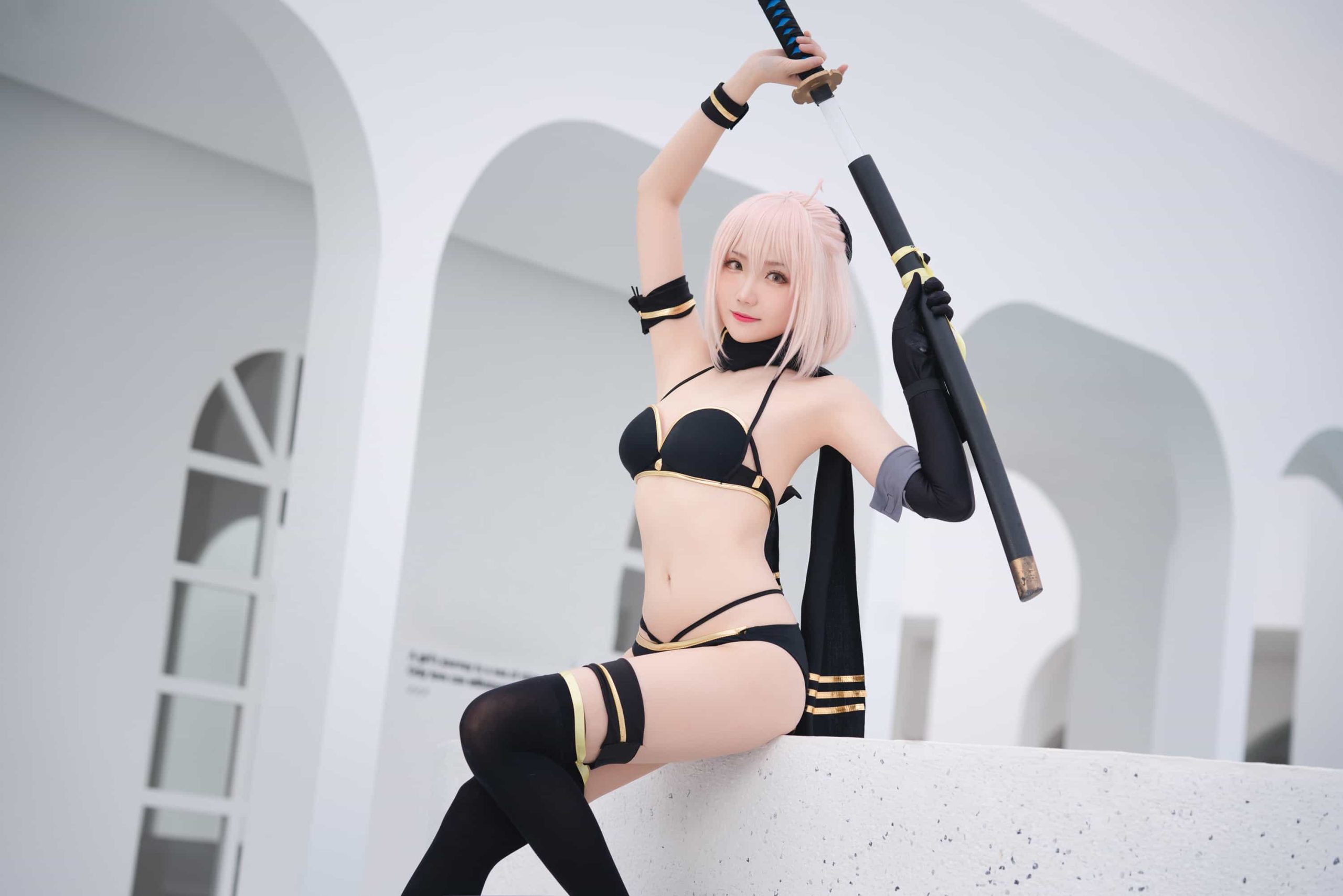 24P瓜希酱 总司水着 武士刀 cosplay二次元NO.006_次元岛