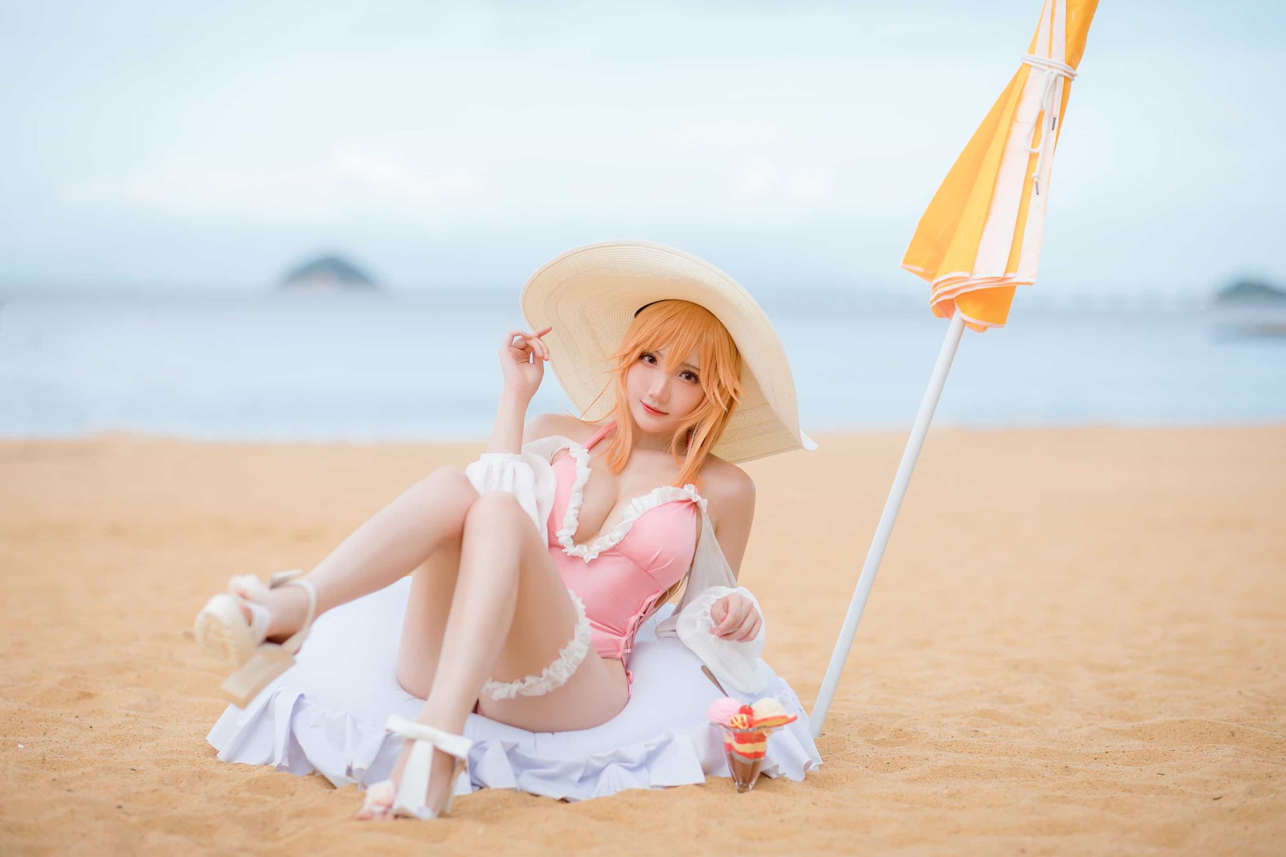 cos屋 32P瓜希酱 黎塞留 沙滩 cosplay二次元NO.031_次元岛