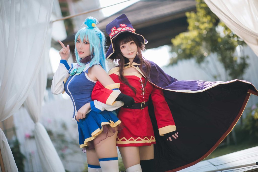 图片[2]_18P瓜希酱 阿库娅与惠惠 cosplay图片NO.025_次元岛
