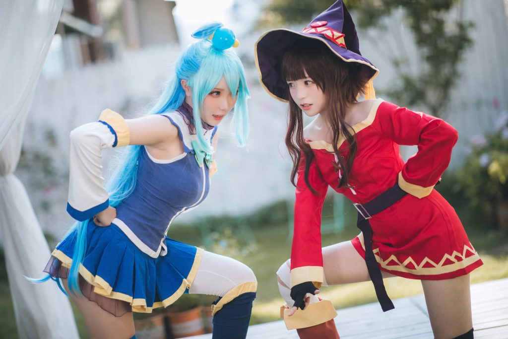 图片[3]_18P瓜希酱 阿库娅与惠惠 cosplay图片NO.025_次元岛