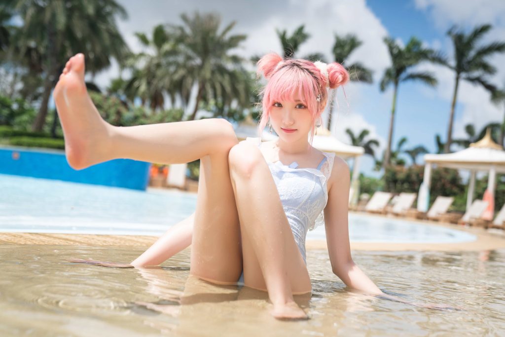 图片[3]_20P瓜希酱 写真限量电子版 玩水 粉头发NO.026_次元岛