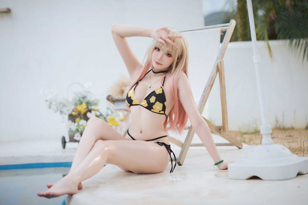 图片[1]_次元岛 20P瓜希酱 喜多川海梦泳装 NO.051_次元岛