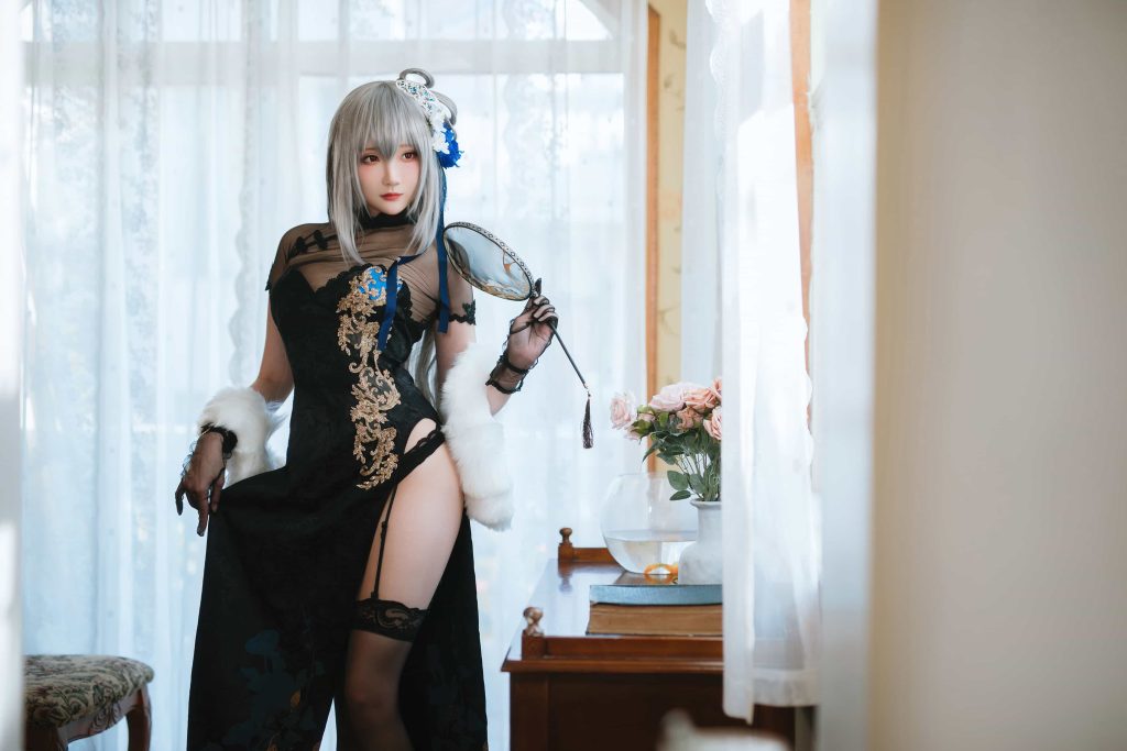 图片[3]_中国COSPLAY大赏 18P瓜希酱 碧蓝航线 路易九世旗袍 NO.059_次元岛