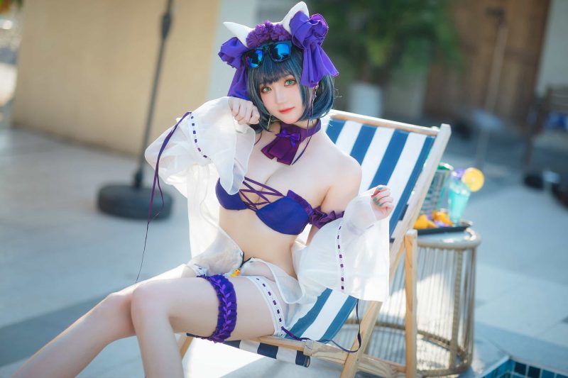 次元岛漫画 32P瓜希酱 柴郡泳装 cosplay二次元NO.075_次元岛