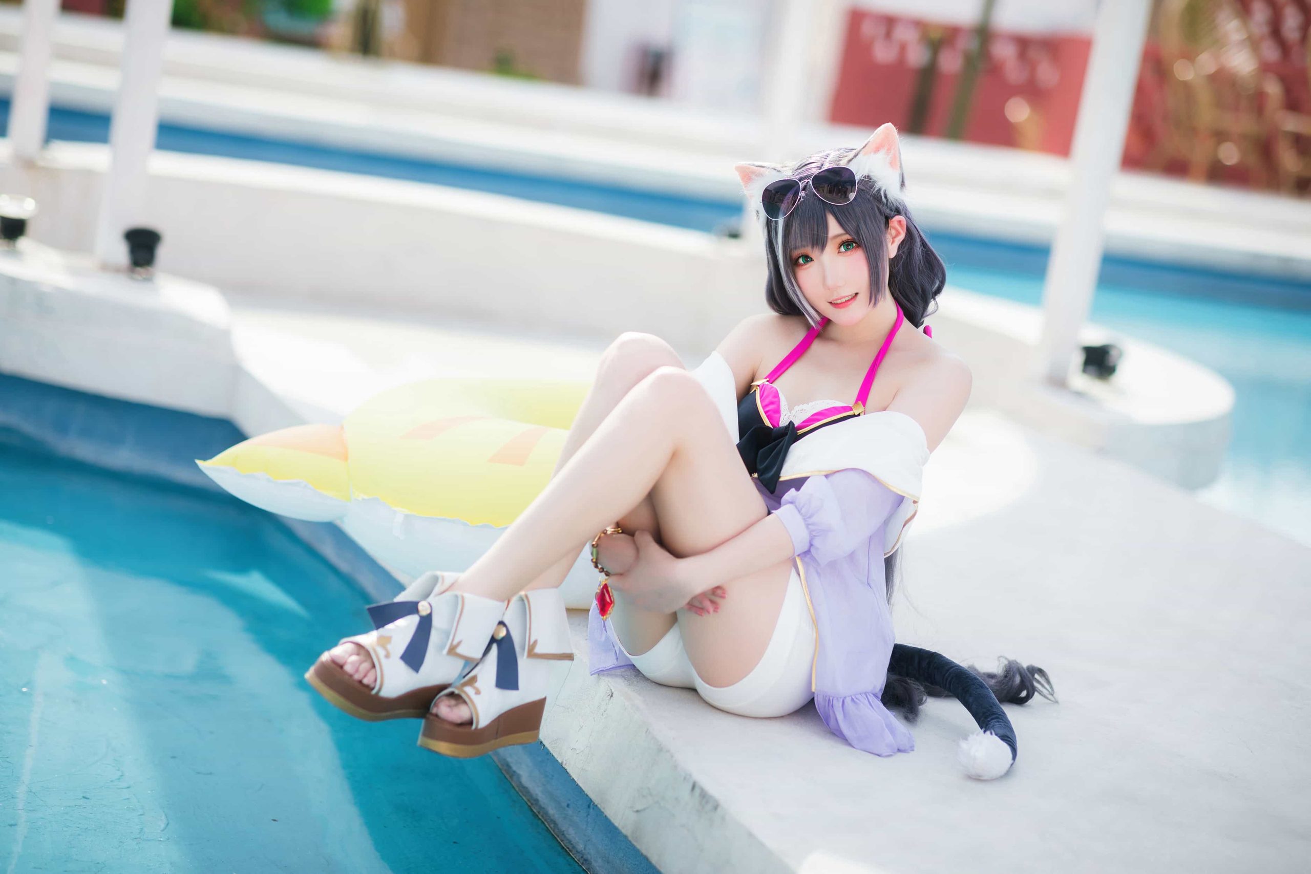 美女COS图集赏 21P瓜希酱 公主连结 凯露夏日 Kyaru cosplay二次元NO.065_次元岛