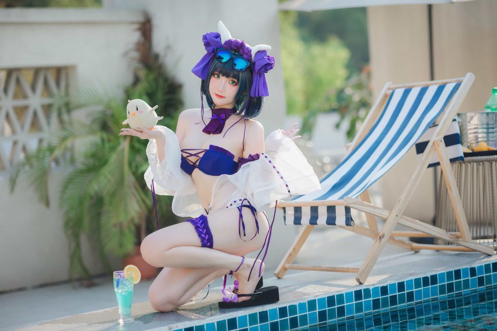 图片[3]_次元岛漫画 32P瓜希酱 柴郡泳装 cosplay二次元NO.075_次元岛